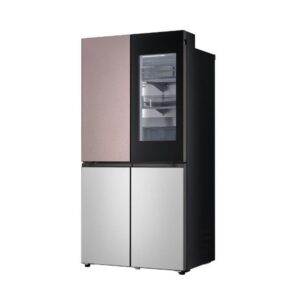 LG 디오스 냉장고 렌탈 4도어 M626SKV352S 핑크/실버 601L 키친핏 노크온 72개월의무