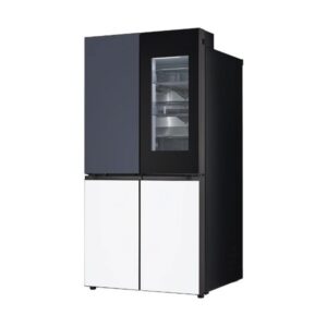 LG 디오스 AI 냉장고 렌탈 4도어 M876MNQ582S 네이비/화이트 854L 노크온 72개월의무